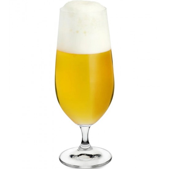 Jogo 6 Tacas 380ml Para Cerveja Anna Cristal Ecológico Bohemia